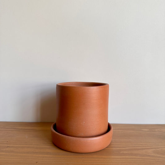 Terracotta Clay Planter with saucer size 10 cm