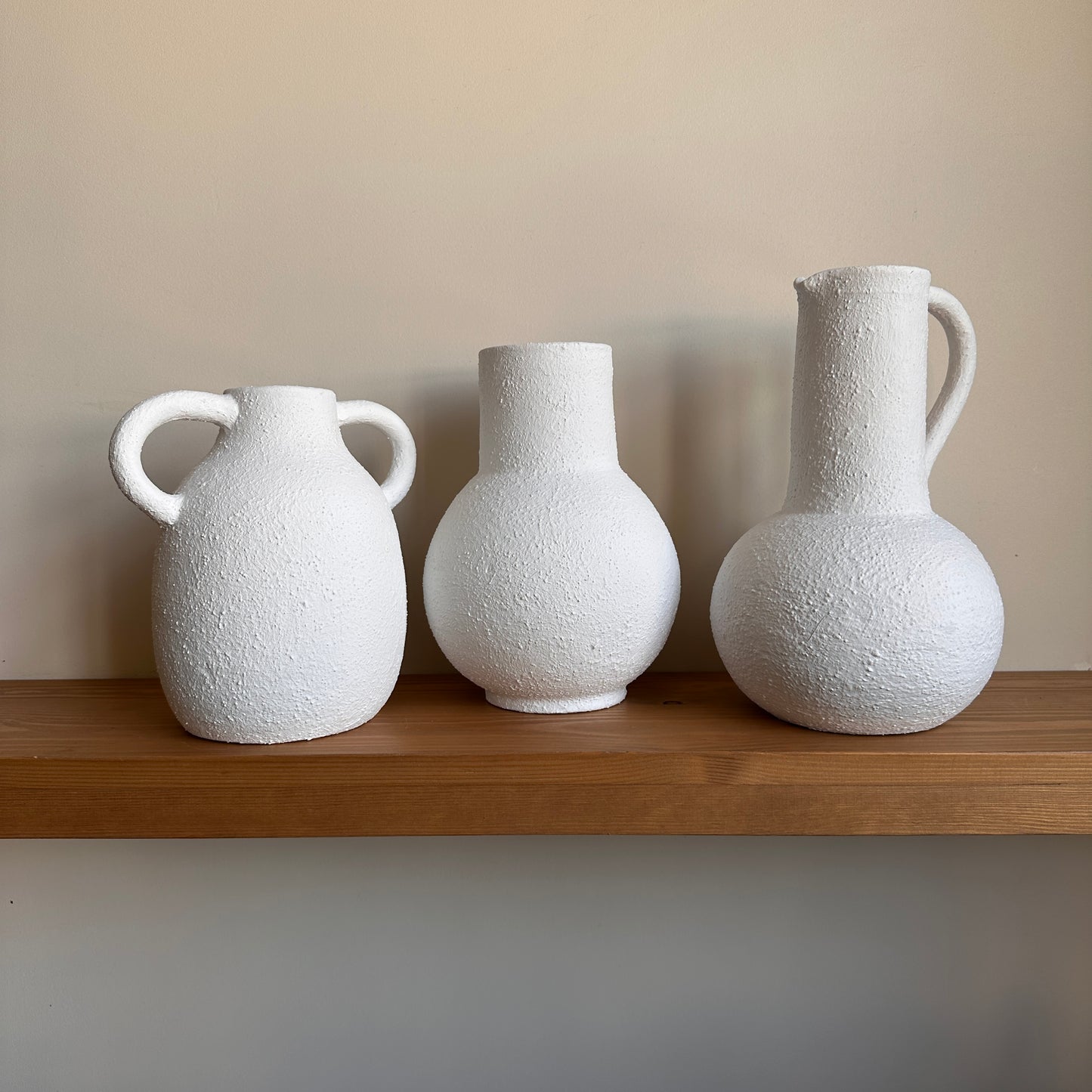 White Vase Set