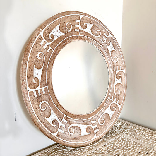 Rustic Engraved Mirror